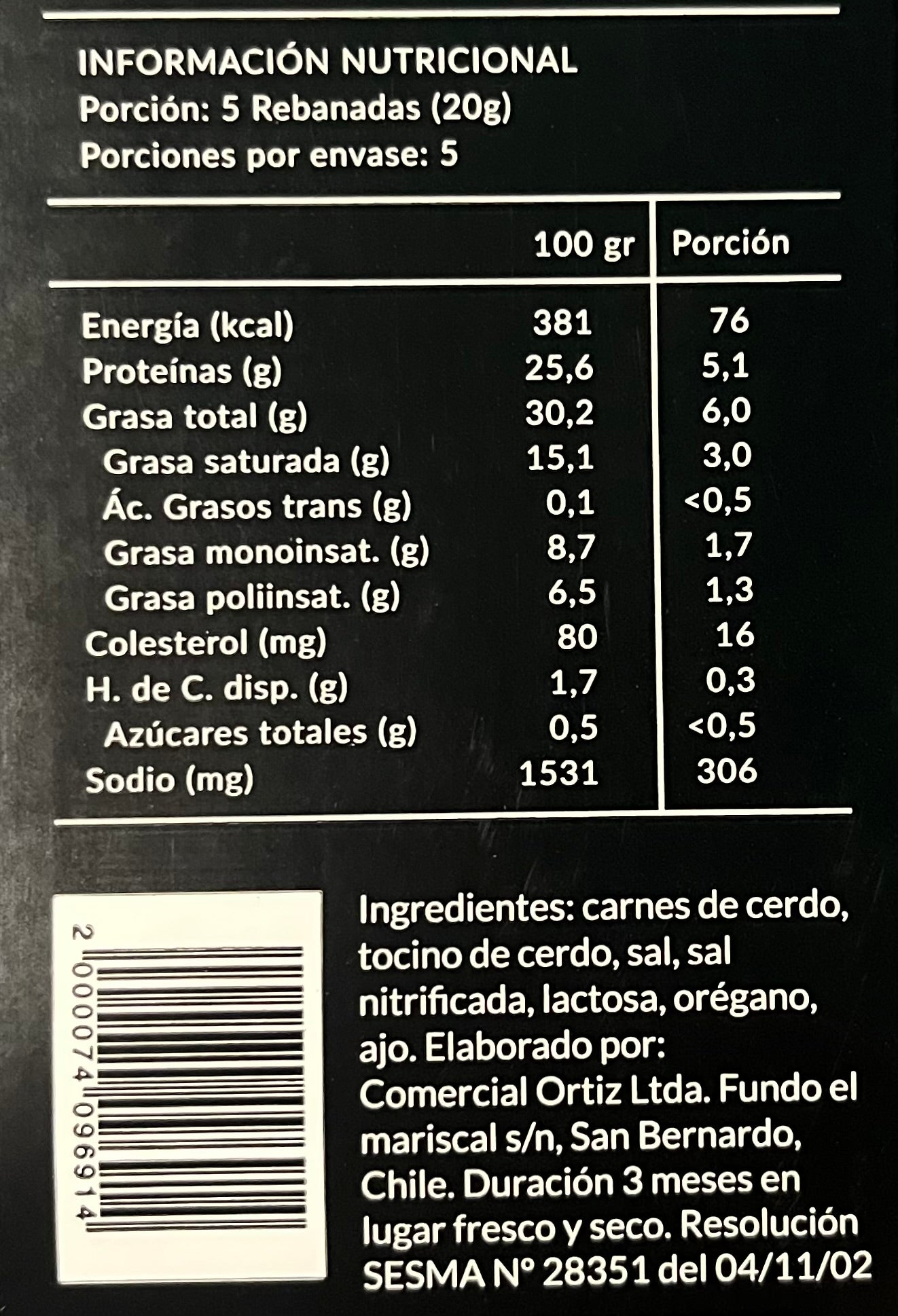 Salame Ahumado